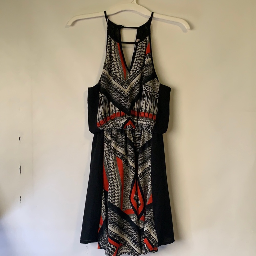 Nordstrom Lush graphic print sleeveless tank dress